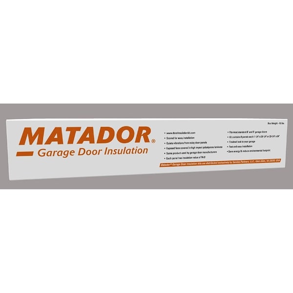 Matador Atlas Matador Garage Door Insulation Kit, Designed for 7 Foot Tall Door up to 9 Feet Wide, Large SGDIK001 - main